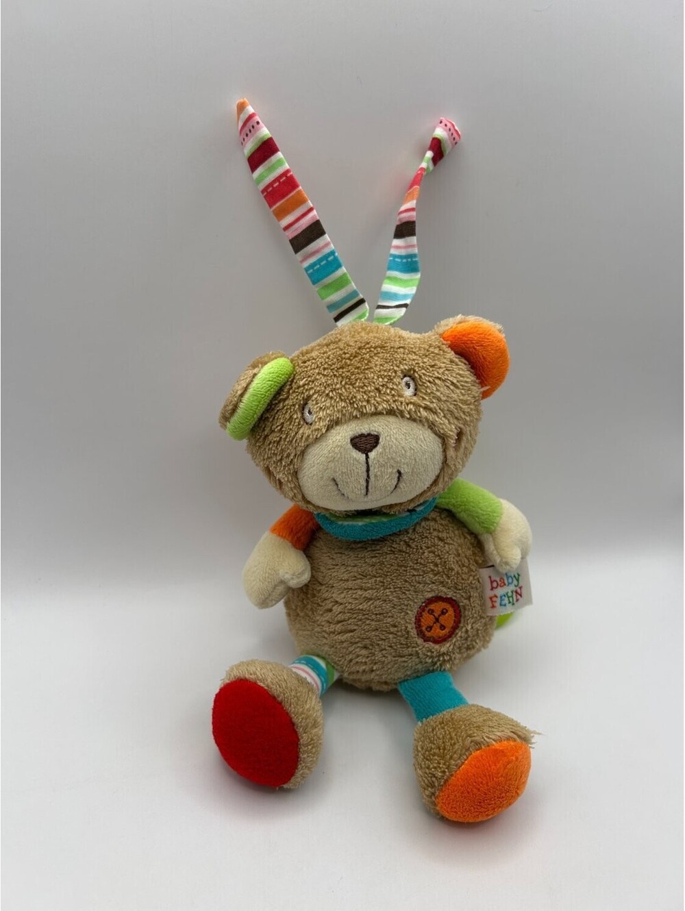 BabyFEHN 091014 Musical Pull String Plush Teddy Bear Multicolor Baby Cord